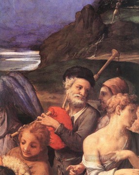 アーニョロ・ブロンズィーノ Painting - フィレンツェ・アーニョロ・ブロンズィーノの羊飼いへの崇拝